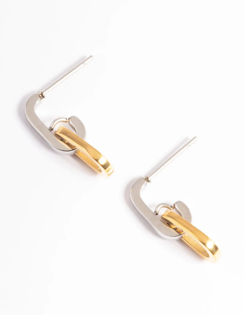 Surgical Steel Chain Link Drop Earrings