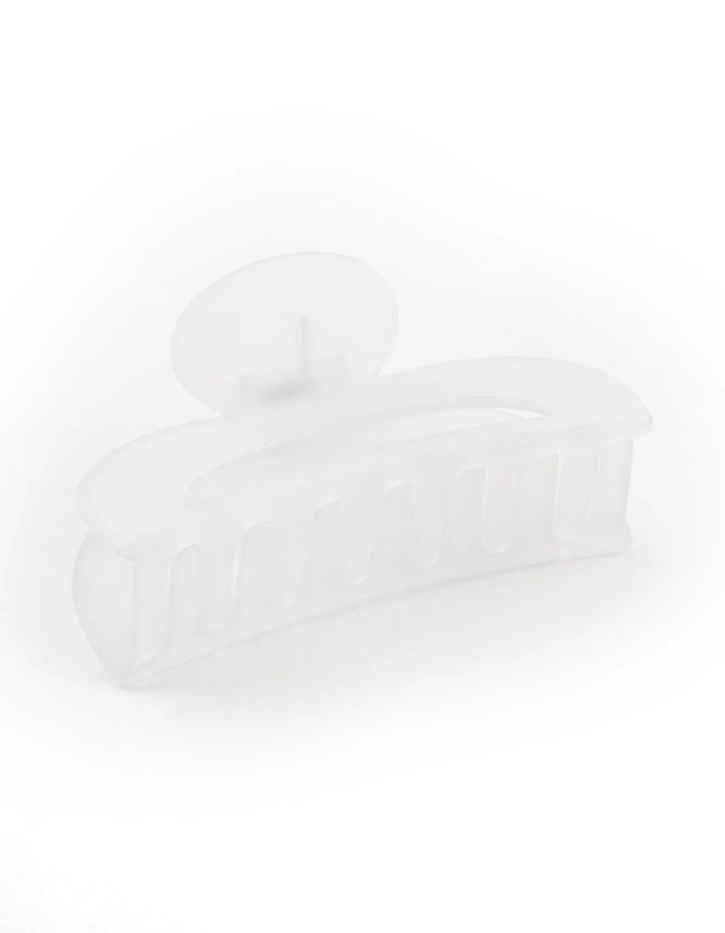 Clear Frosted Arch Claw Clip