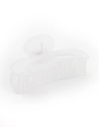 Clear Frosted Arch Claw Clip