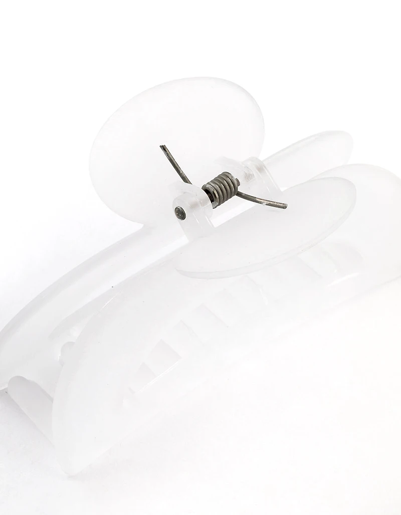 Clear Frosted Arch Claw Clip