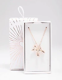Gold Bubble Dog Necklace
