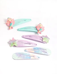 Kids Mermaid Scale Snaps 6-Pack