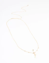 Gold Plated Surgical Steel Cross Belly Chain