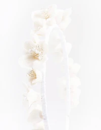 White Flower Headband