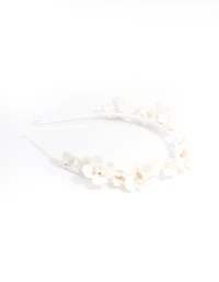 White Flower Headband
