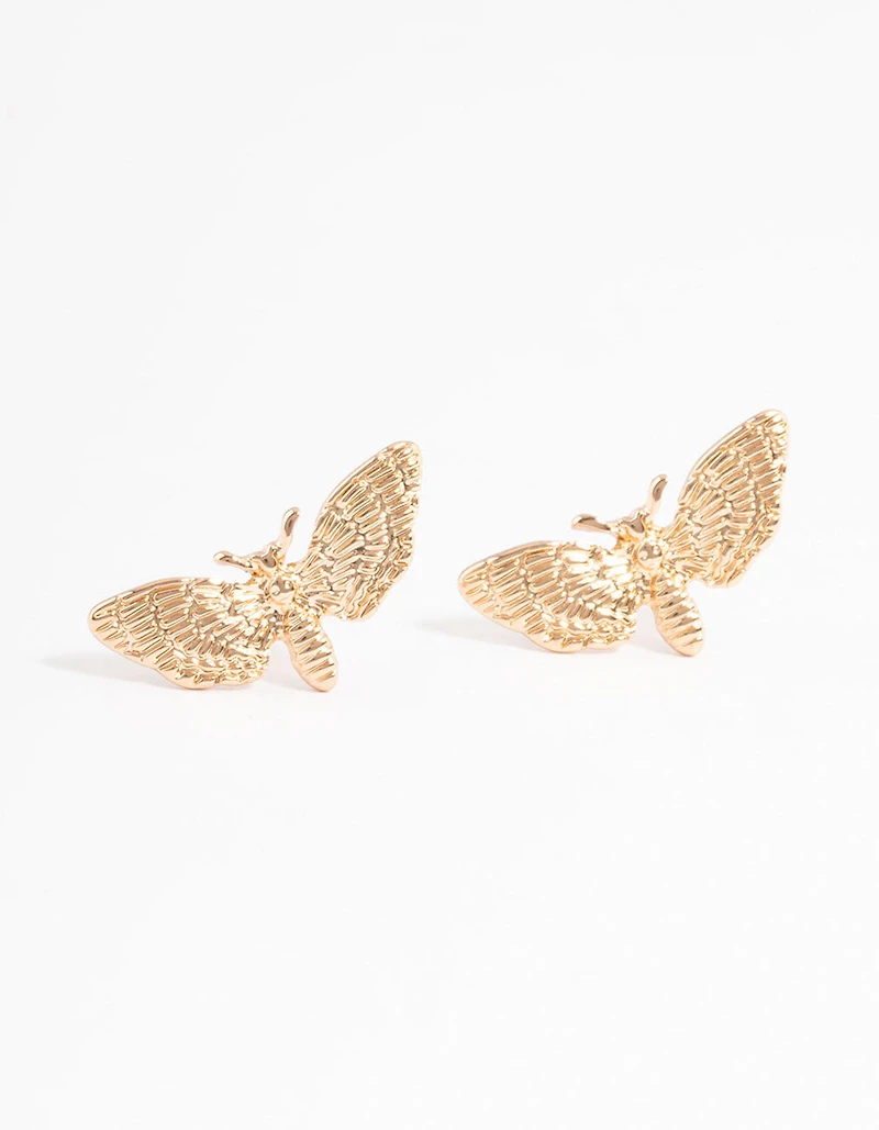 Boucles d’oreilles Gold Moth Stud