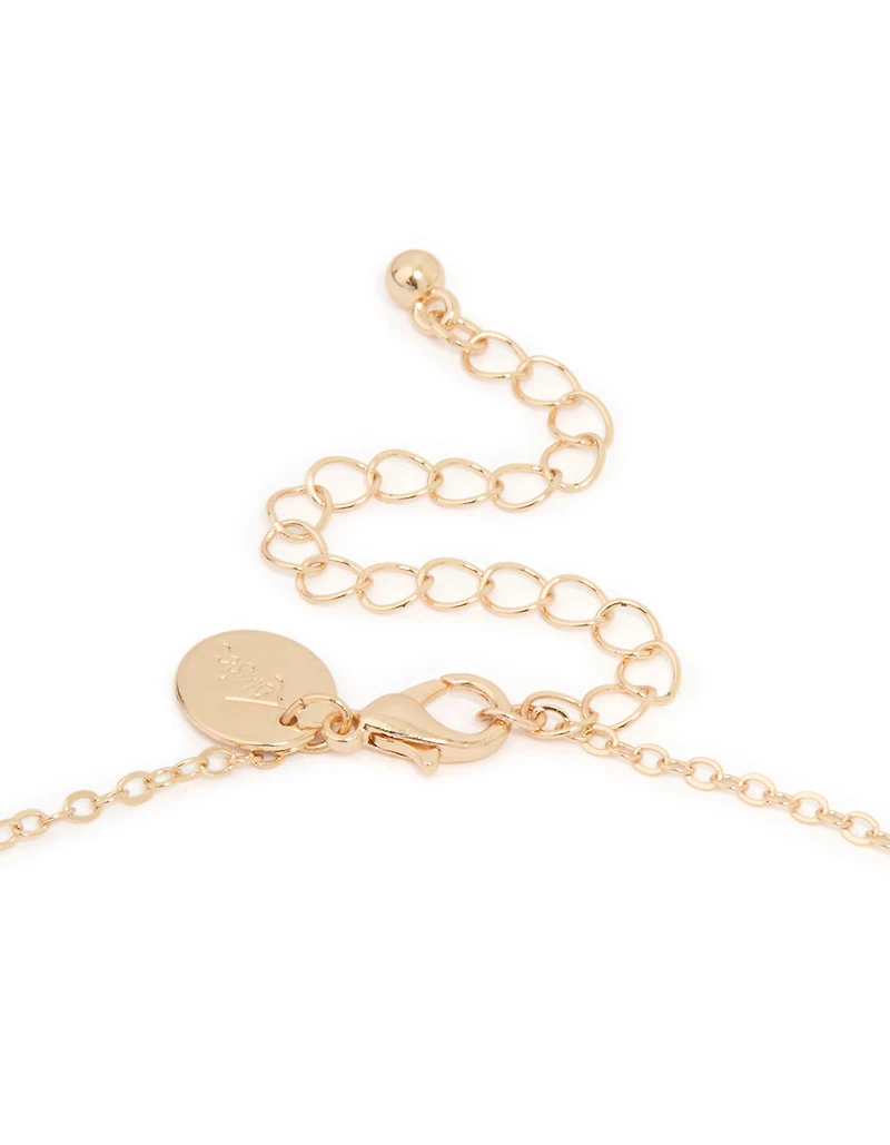 Gold Dainty Sunray Necklace
