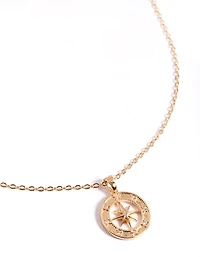 Gold Celestial Compass Necklace