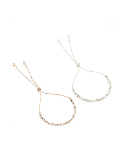 Mixed Metal Classic Cup Chain Tennis Bracelet Pack