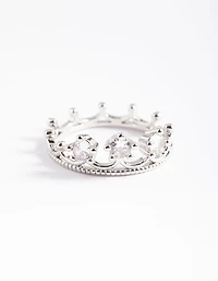Couronne en zircone cubique argent