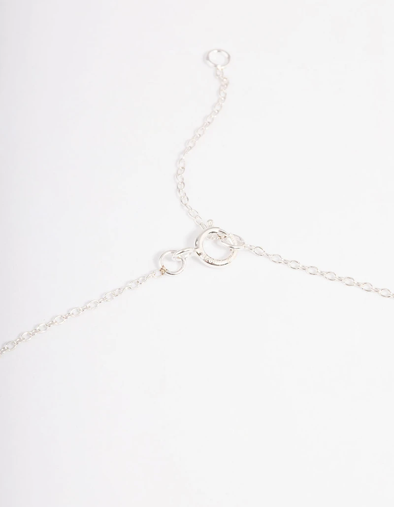 Sterling Silver Enamel Heart Pendant Necklace