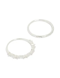 Paquet de bagues Marquise en argent sterling