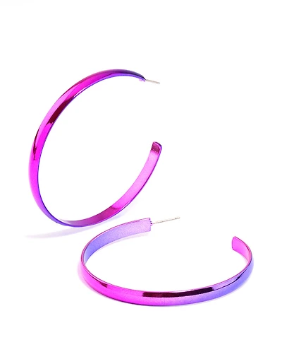 Shiny Smooth 58mm Hoop Earrings