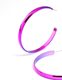 Shiny Smooth 58mm Hoop Earrings