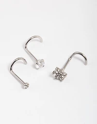 Surgical Steel Flower Nose Pack