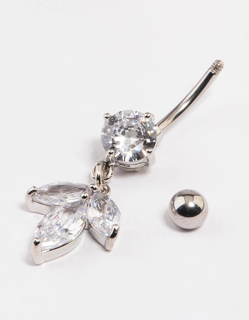 Surgical Steel Petal Drop Belly Ring