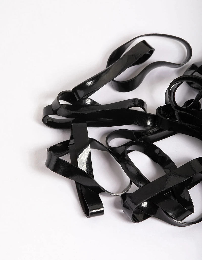 Black Mini Hair Elastics 60-Pack