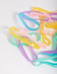 Pastel Mini Hair Elastics 60-Pack