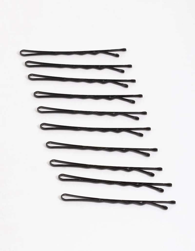 Coated Black Bobby Pin 10-Pack