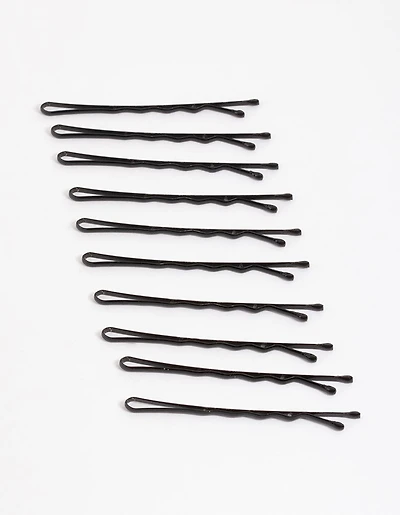 Coated Black Bobby Pin 10-Pack