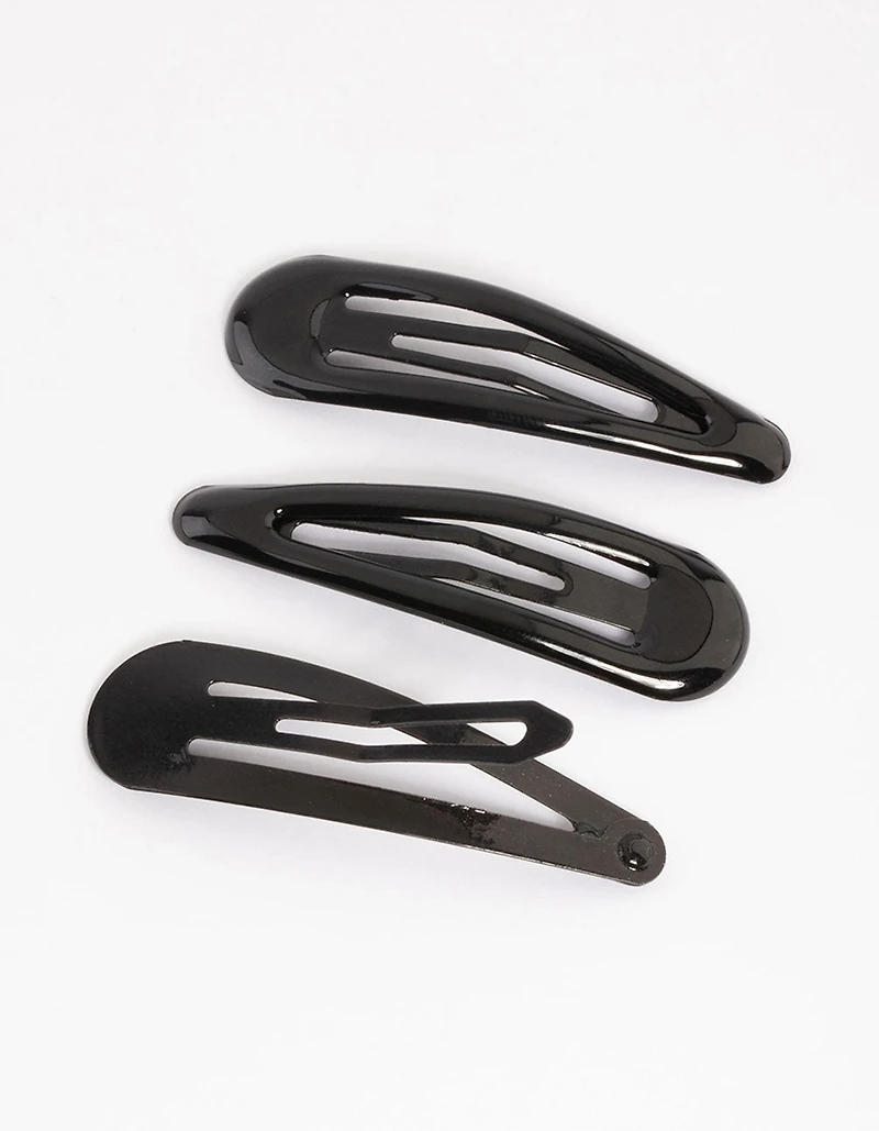 Coated Black Bubble Snap Clip Pack