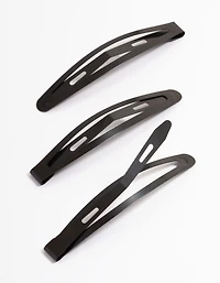 Coated Black Large Long Snap Clip Pack