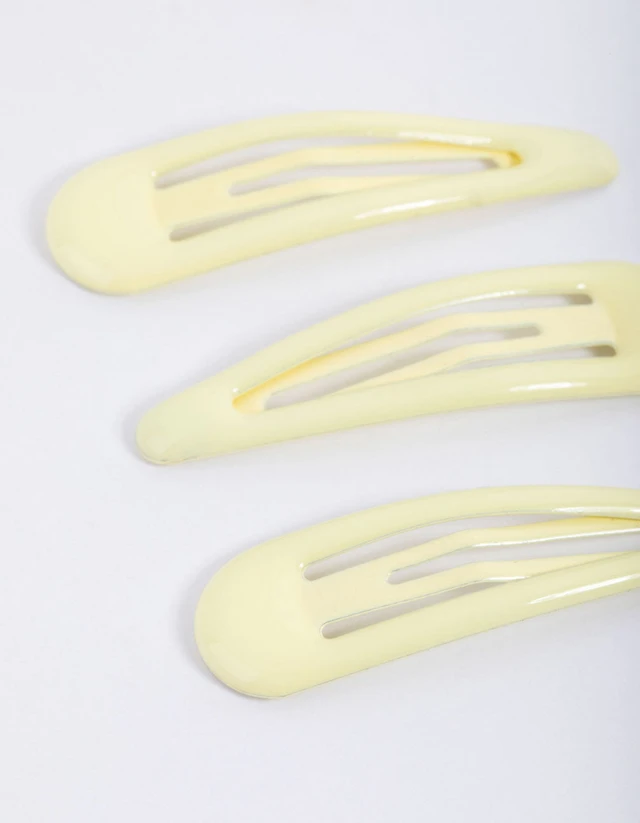 Coated Yellow Mixed Bubble Snap Clip Pack