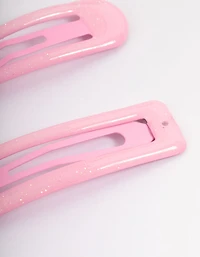 Coated Pink Mixed Bubble Snap Clip Pack