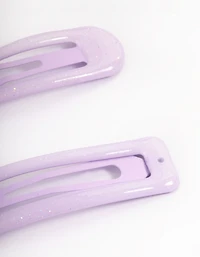 Coated Purple Mixed Bubble Snap Clip Pack