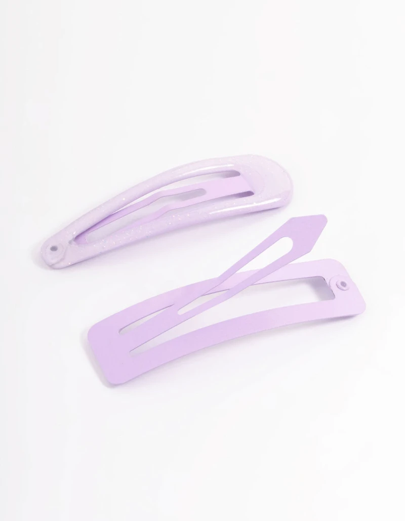 Coated Purple Mixed Bubble Snap Clip Pack