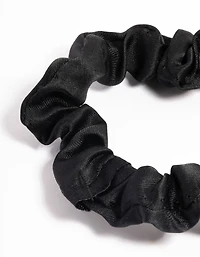 Chouchou étroit en tissu noir
