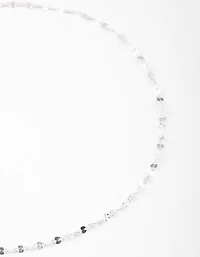 Sterling Silver Mirror Link Choker