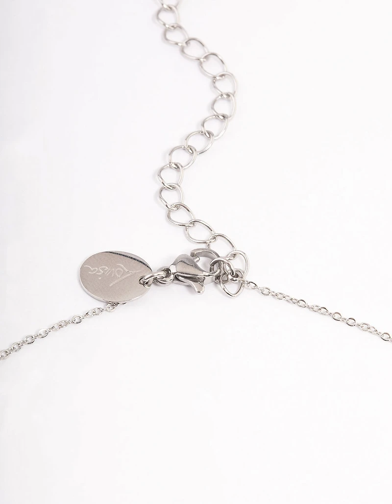 Waterproof Stainless Steel Butterfly Charm Necklace
