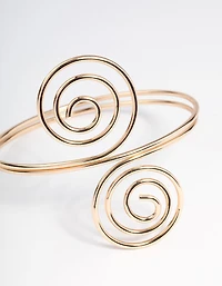 Gold Swirl Arm Cuff