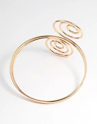 Gold Swirl Arm Cuff