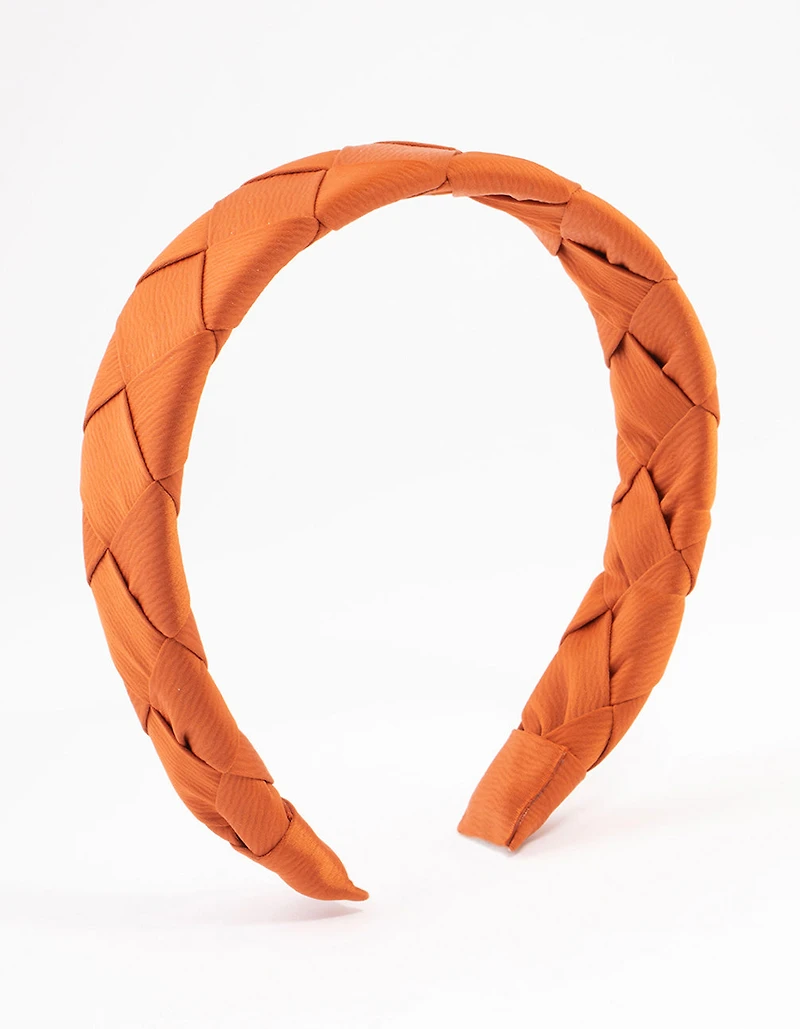 Bandeau à ondes croisées en tissu cuivré