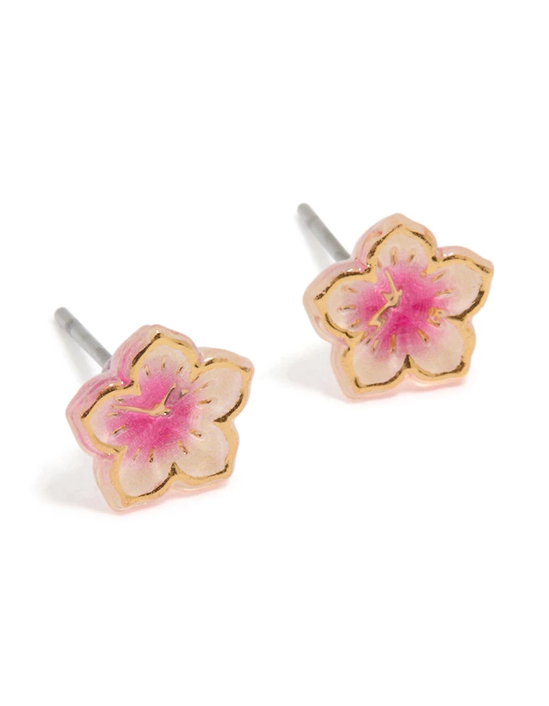 Boucles d’oreilles Mini Frangipani en or