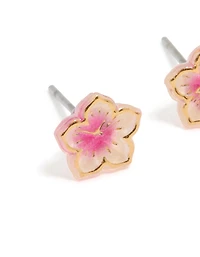 Boucles d’oreilles Mini Frangipani en or