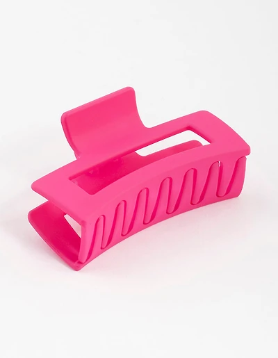 Pince à griffes en plastique fuchsia 8 cm