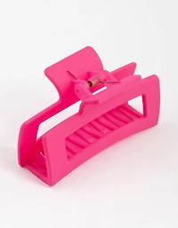 Pince à griffes en plastique fuchsia 8 cm