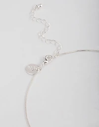 Silver Pearl Open Circle Jewellery Set
