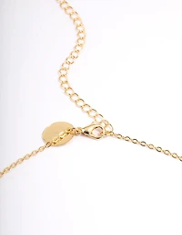 Gold Plated Multi Butterfly Necklace