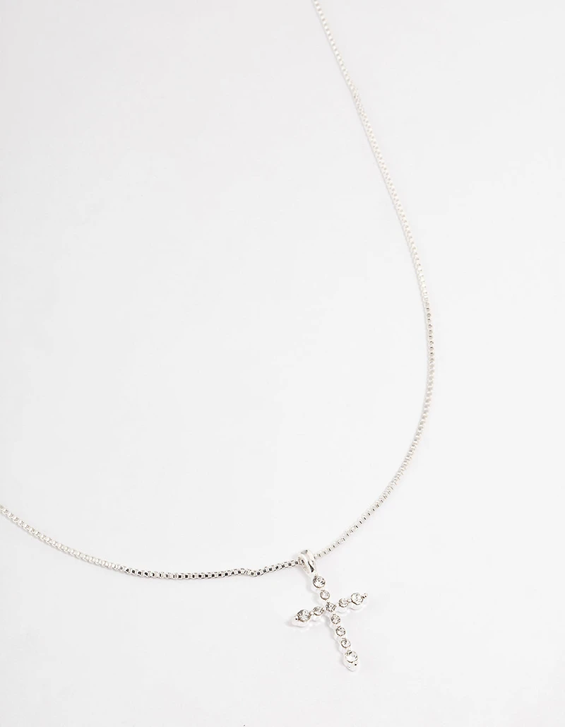 Silver Elegant Cross Necklace