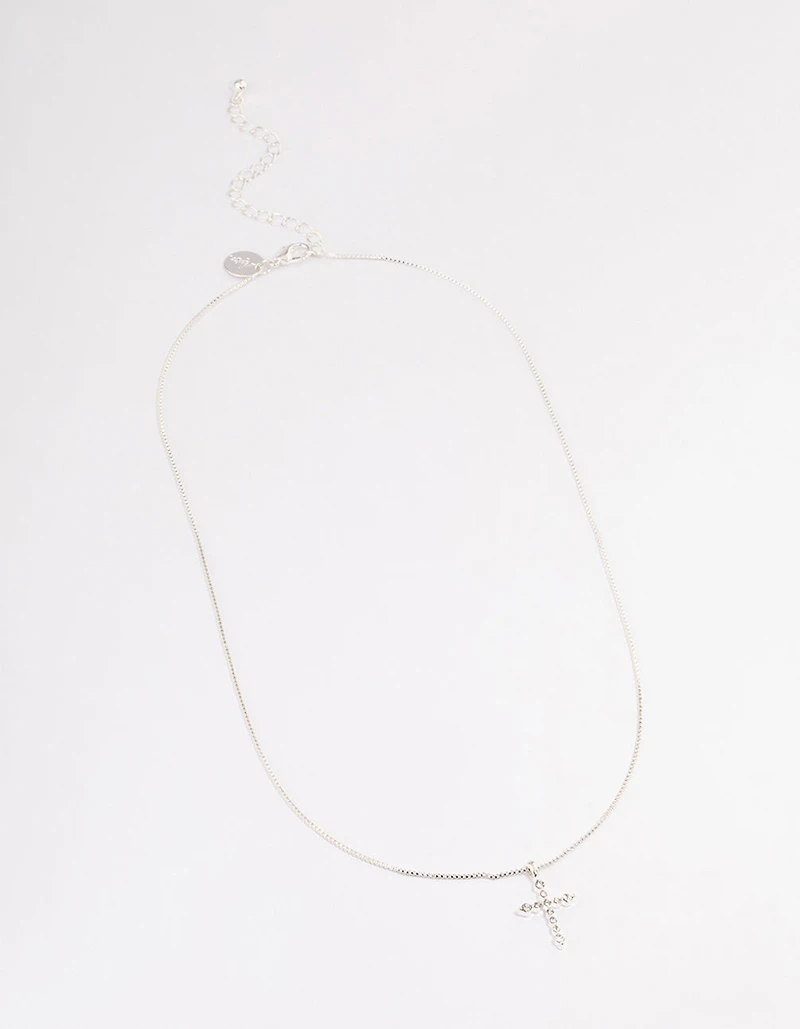 Silver Elegant Cross Necklace