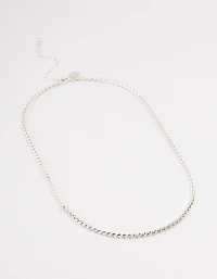 Silver Classic Wheat Chain Necklace