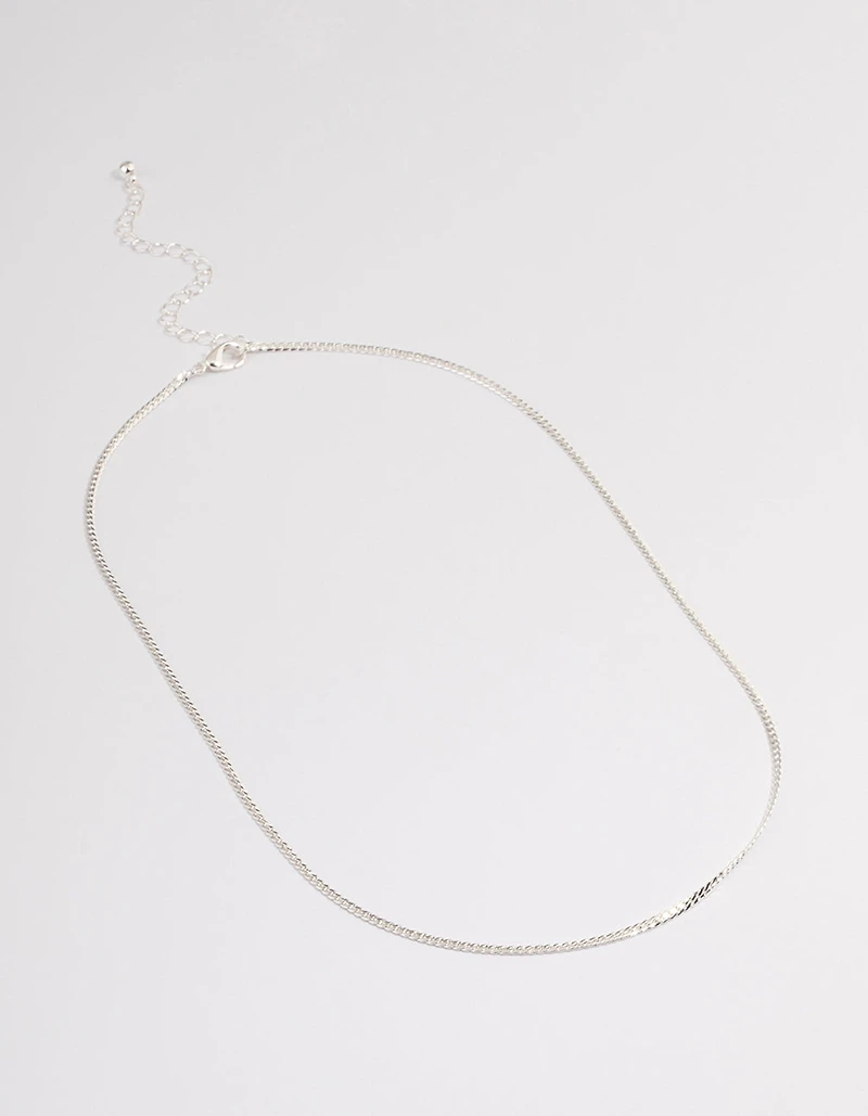 Silver Wheat Chain Necklace
