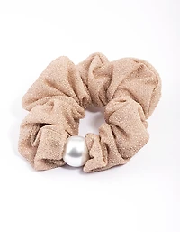 Blush Fabric Scrunchie