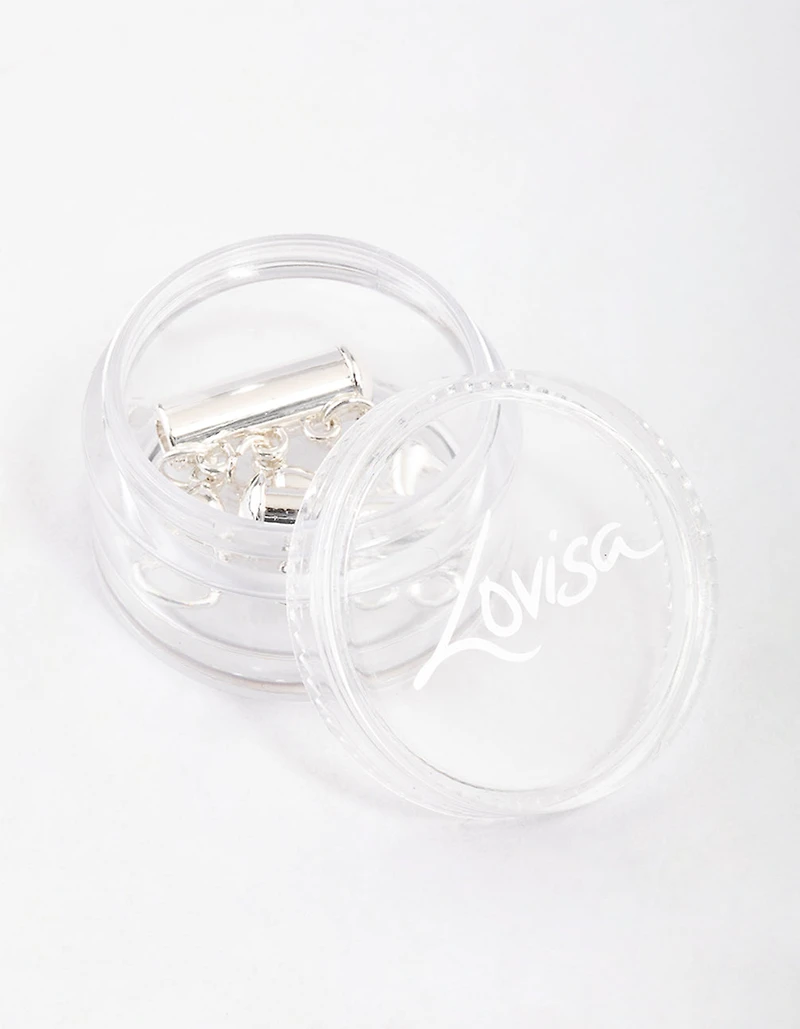Silver Magnetic Three Necklace Separator