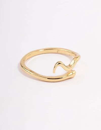 Gold Plated Mini Snake Ring