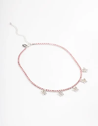 Silver Butterfly Curb Choker